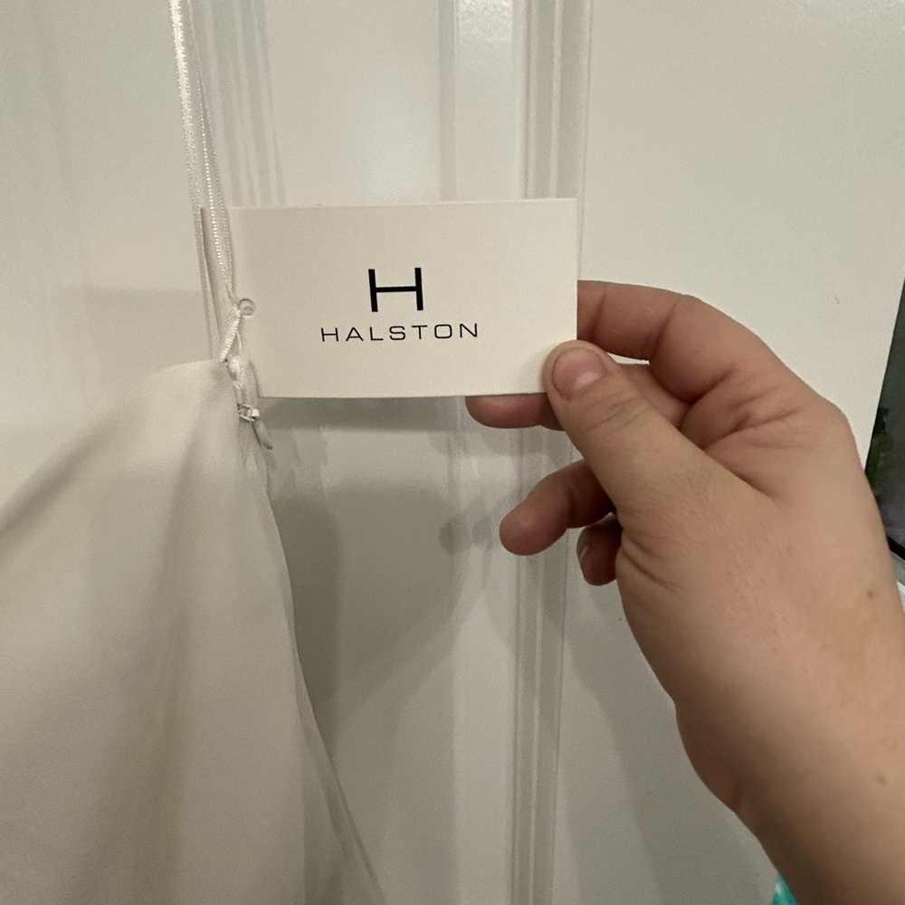 H by Halston white dress